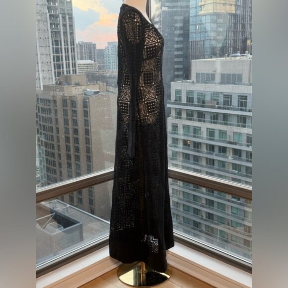🆕 SIR THE LABEL 🧿 NWOT Rayure Long Sleeve Crochet Maxi Dress, Sz 2 US 6 - Picture 5 of 15